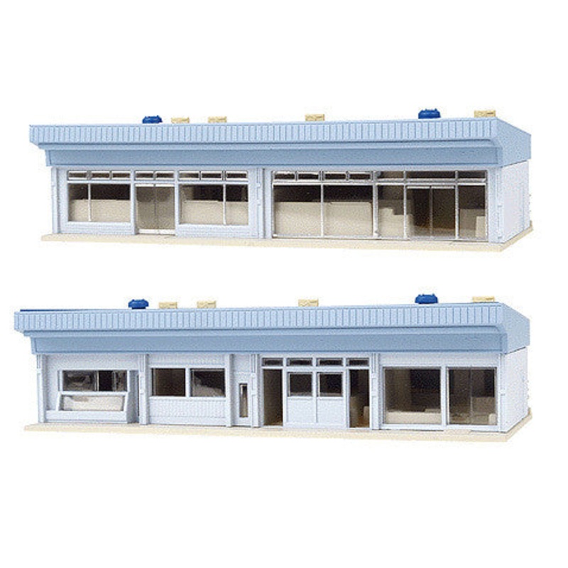 Diotown Station Mall Shops Blue Roofs (Pre-Built)