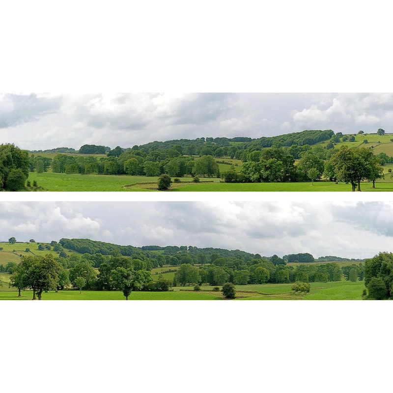 Art Printers VILLAGE A OO Gauge 15 High Backscene