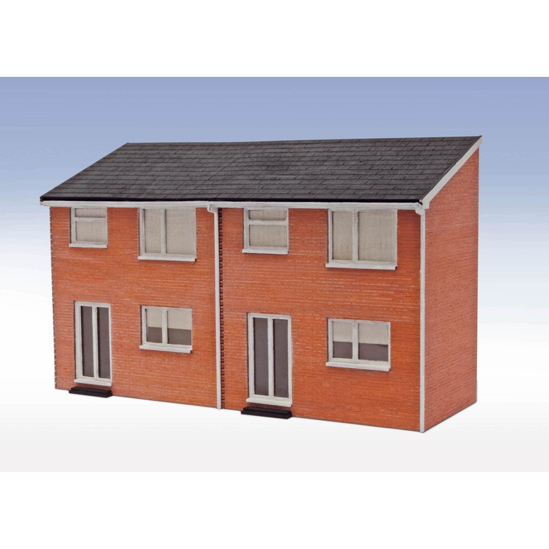 Lineside OO/HO 1960s Semi-Det House Backs – Laser Cut Kit