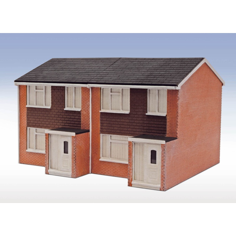 Lineside OO/HO 1960s Semi-Det House complete – Laser Cut Kit