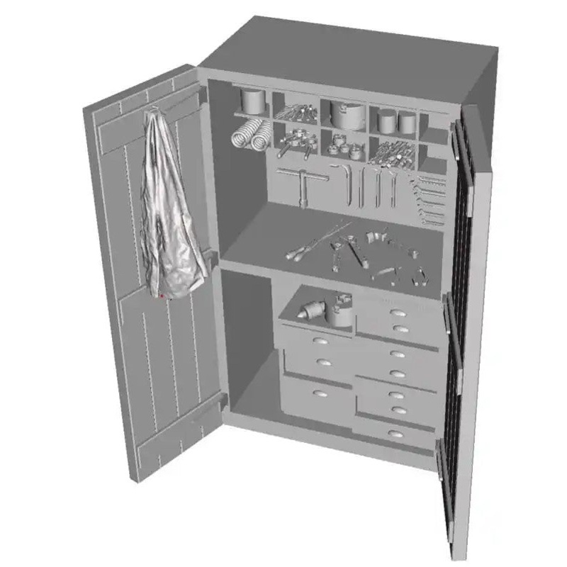 OO Gauge Loco & Diesel Depot – Fitter’s Cupboard Loco Shed Detailing