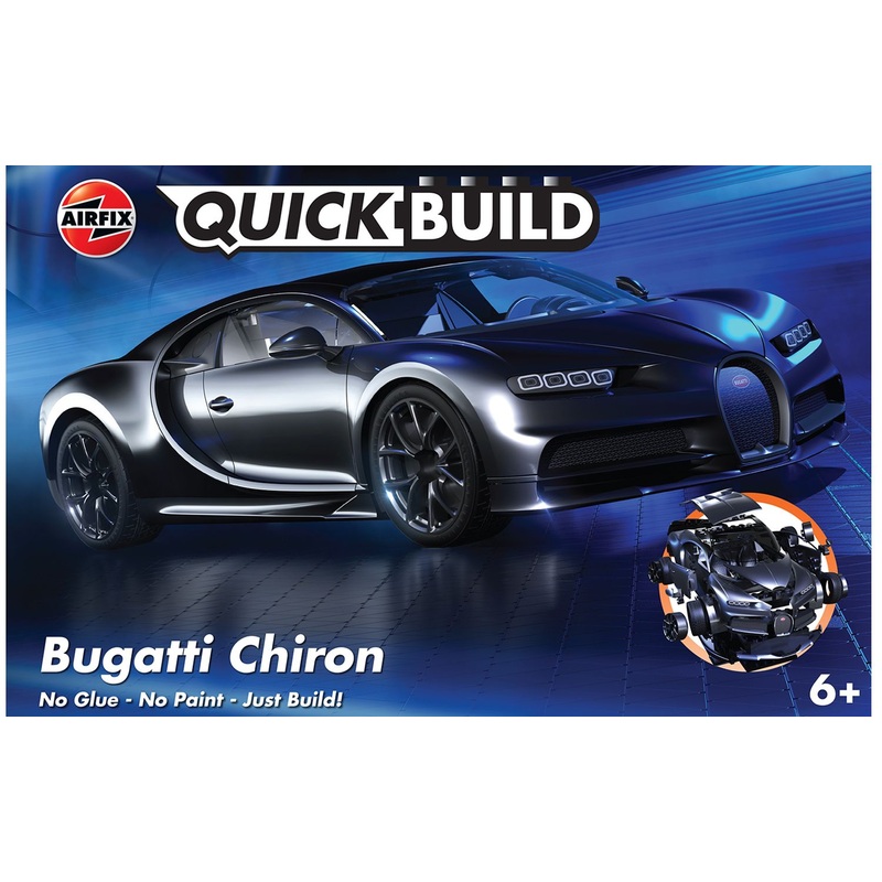 QUICKBUILD Bugatti Chiron – Black Model Kit