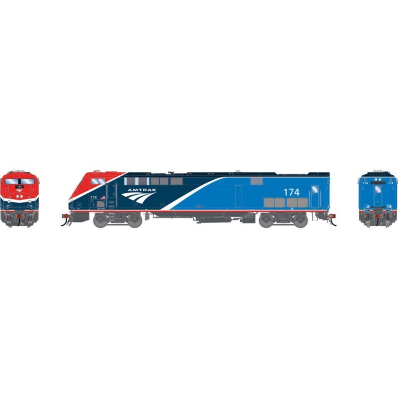 HO P42DC Locomotive With DCC & Sound, AMTK Phase VII #174