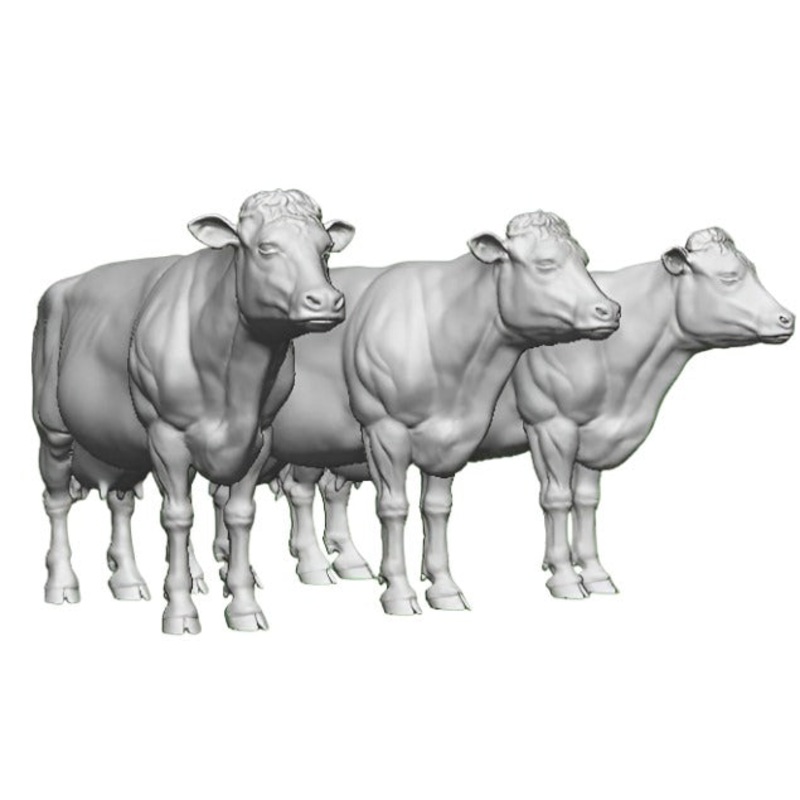 O Gauge Pets, Wildlife & Livestock – Dairy Cattle Wagon – Pack of 3