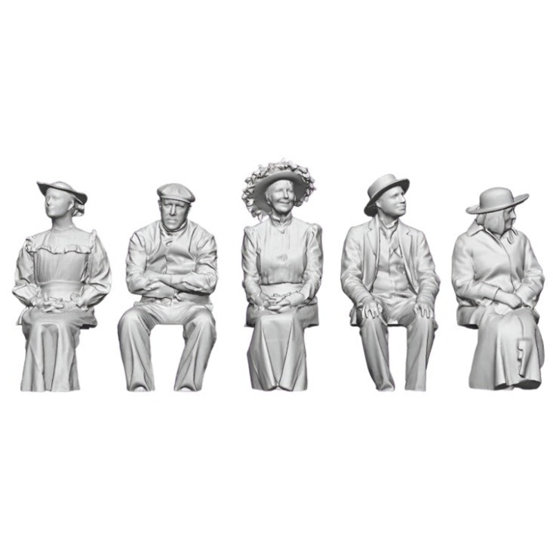 OO Gauge Loco Specific Crew – Kernow Steam Railmotor Passenger Pack