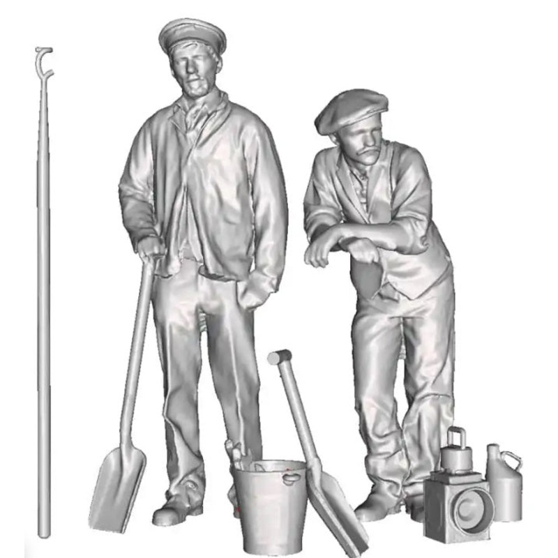 OO Gauge Loco Specific Crew – Peckett Loco Crew Pack 1