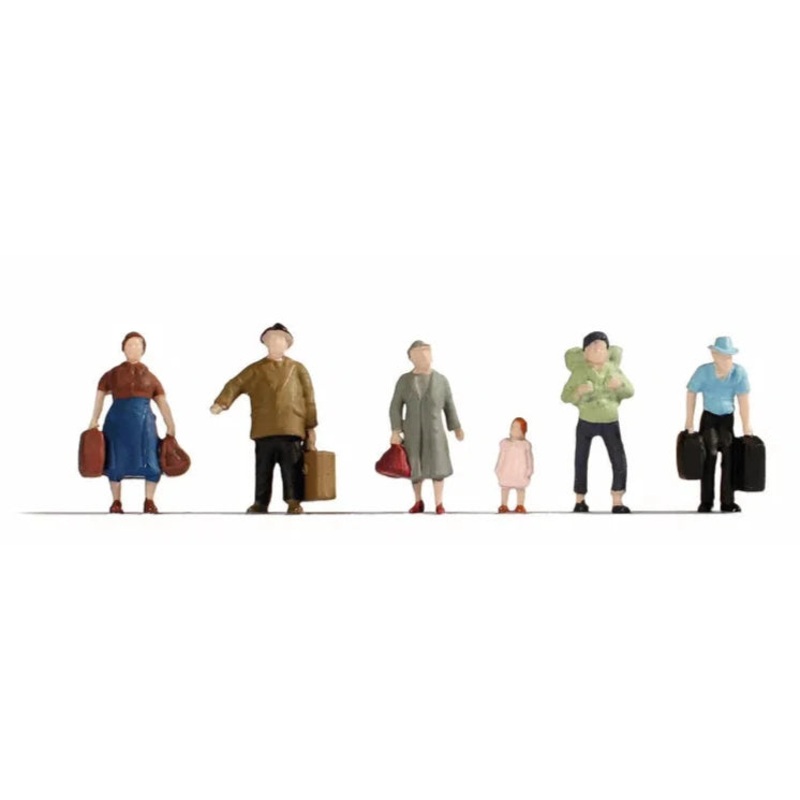 Pedestrians With Luggage (6) Hobby Figure Set
