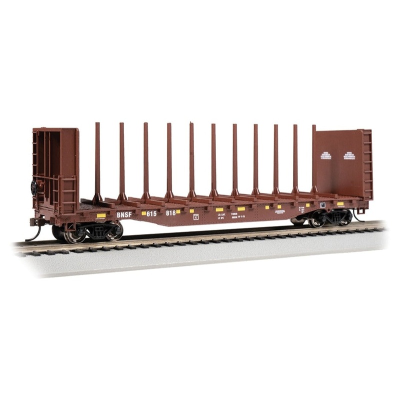 52′ Centre-Beam Flatcar with Bulkheads – BNSF #615818