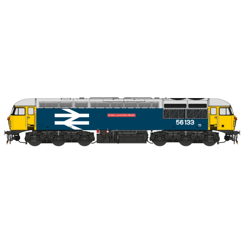 Class 56 BR Blue ‘Crewe Locomotive Works’ No.56133 (Large Logo) Diesel Locomotive – DCC Sound