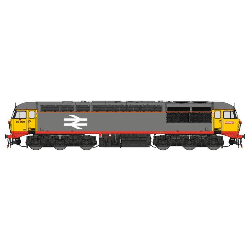 Class 56 BR Railfreight Grey No.56089 (with Red Stripe) Diesel Locomotive – DCC Sound