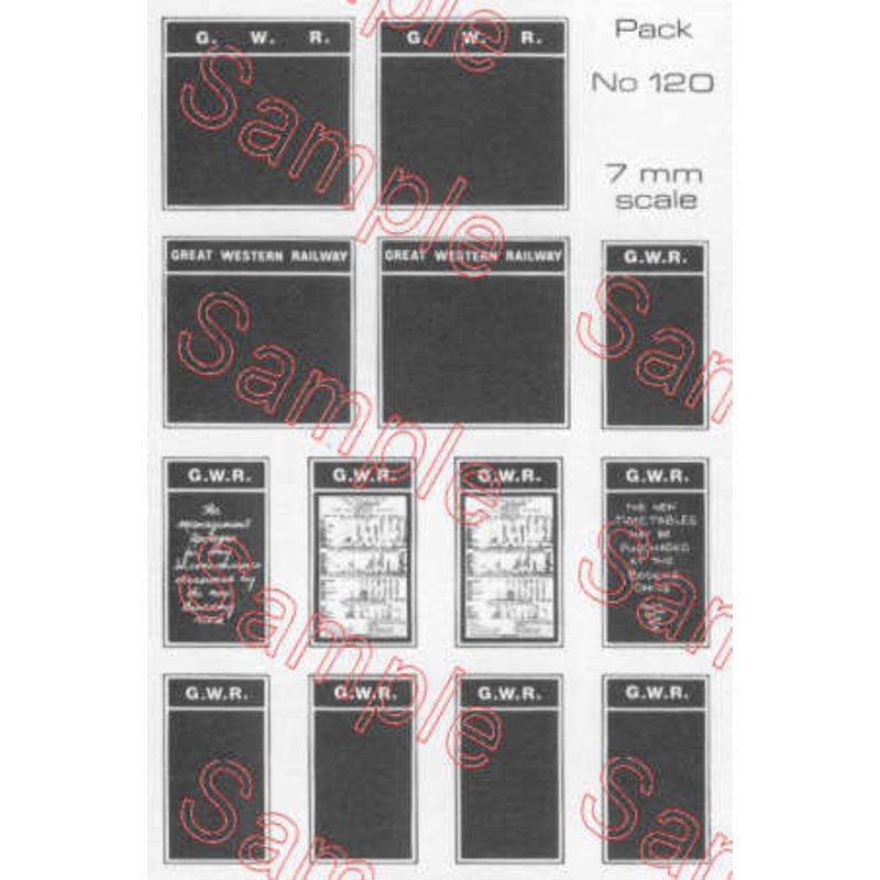 O Gauge GWR Poster Boards