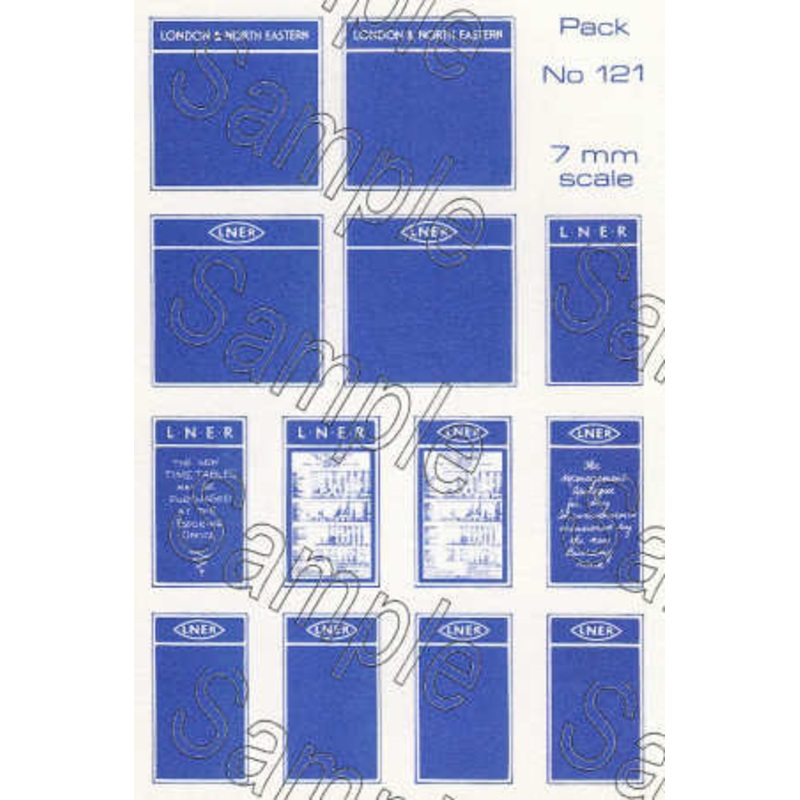 O Gauge LNER Poster Boards