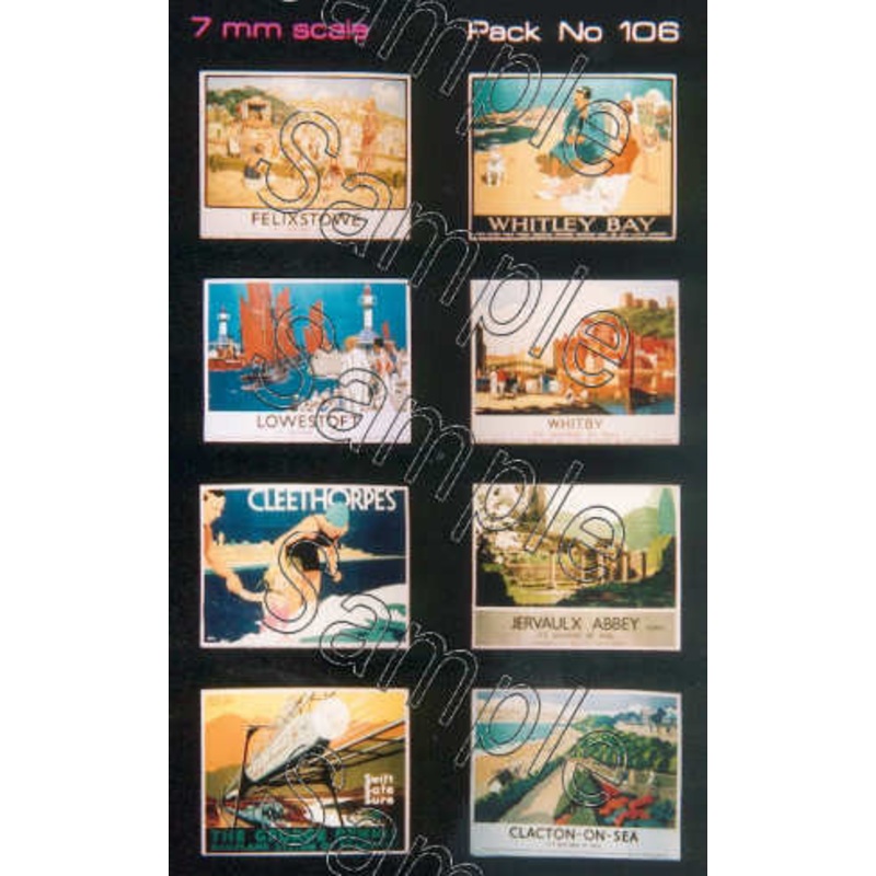 O Gauge LNER Travel Posters Large