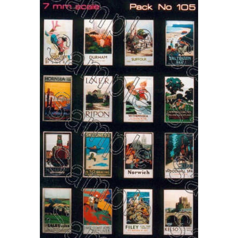 O Gauge LNER Travel Posters Small