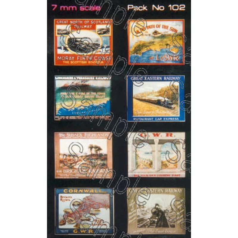 O Gauge Pre-Grouping Travel Posters Large