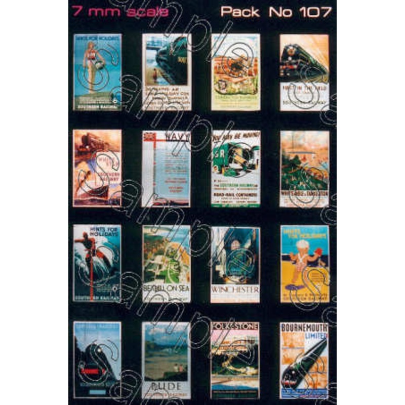 O Gauge SR Travel Posters Small