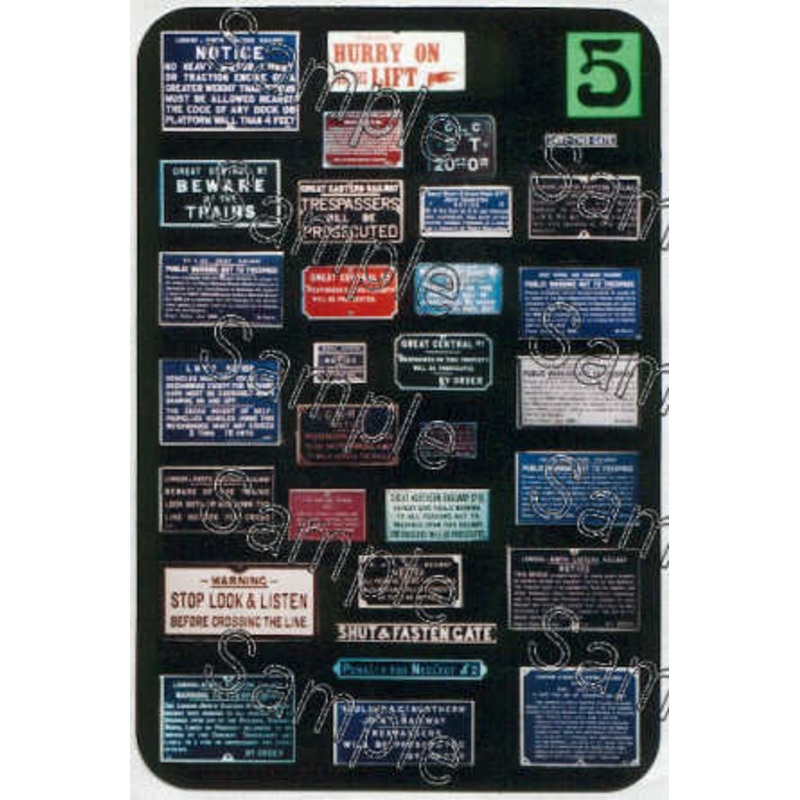 O Gauge Trackside Notices LNER