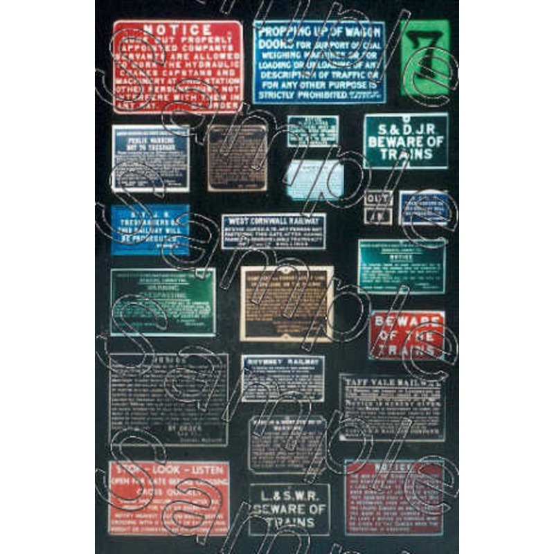 O Gauge Trackside Notices SR Area