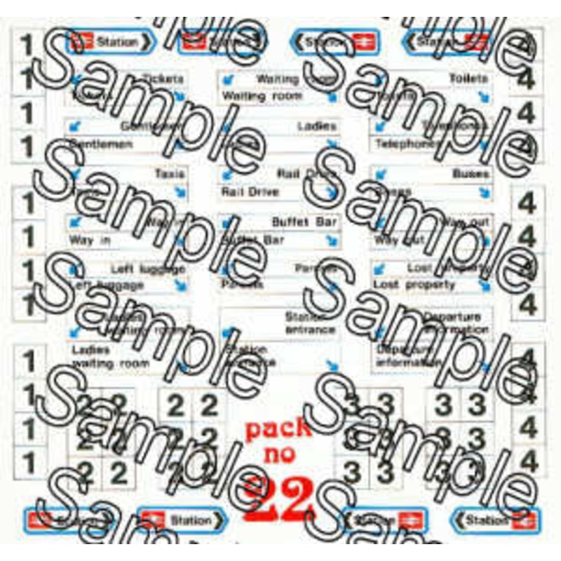 OO Gauge BR Modern Image Station Signs