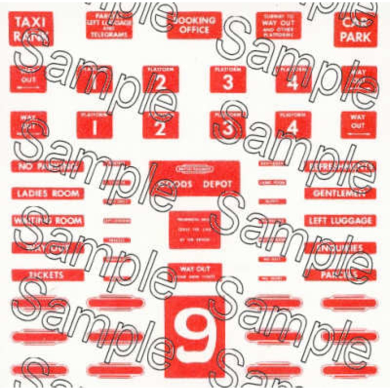 OO Gauge BR (North Eastern Region) Station Signs
