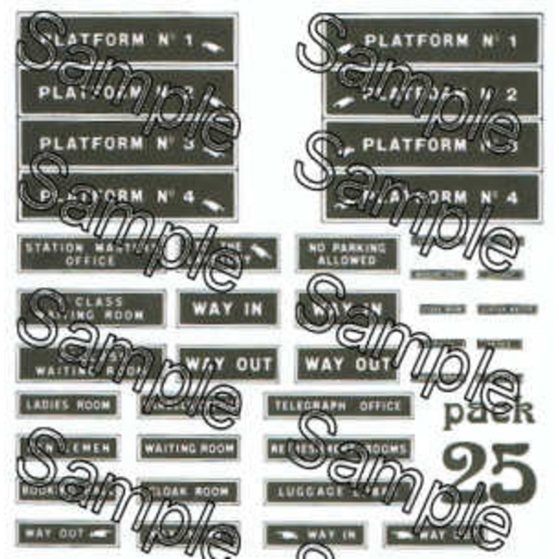 OO Gauge Early Station Signs