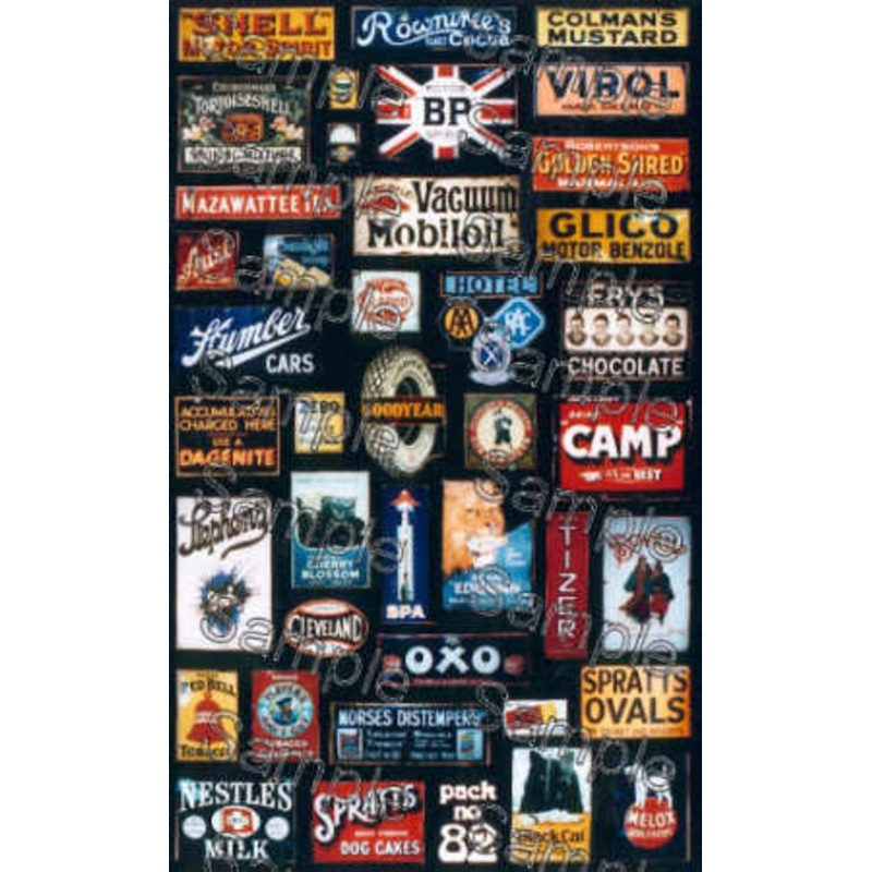 OO Gauge Enamel Advert Signs 2