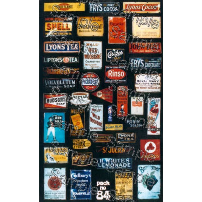 OO Gauge Enamel Advert Signs 4