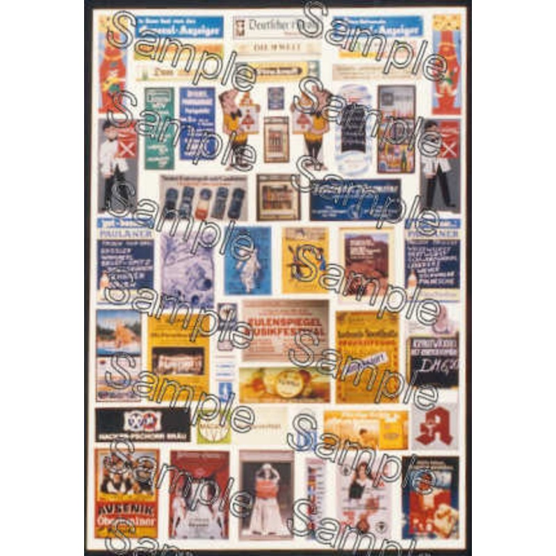 OO Gauge German Travel Posters Pack 1