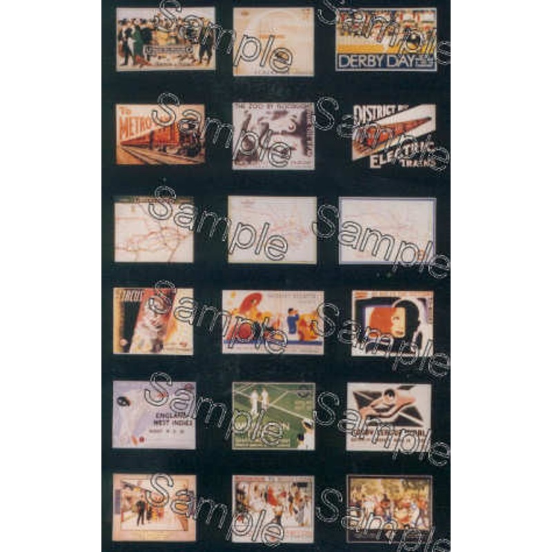 OO Gauge London Transport Travel Posters