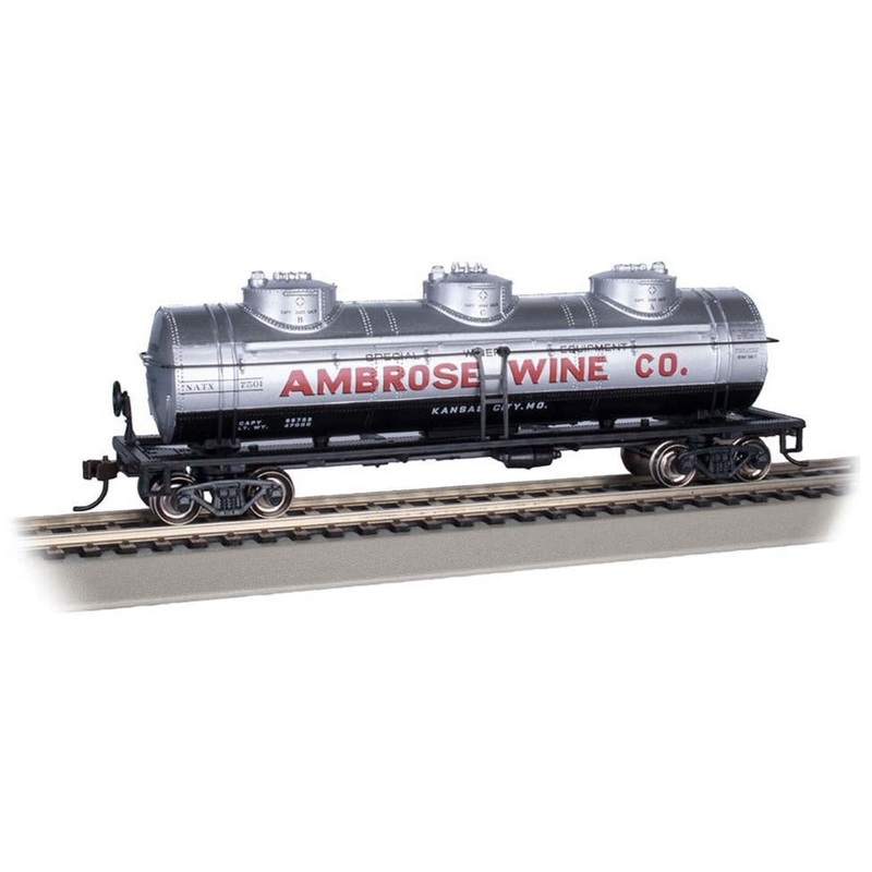 40′ Three-Dome Tank Car – Ambrose Wine Co. #7501