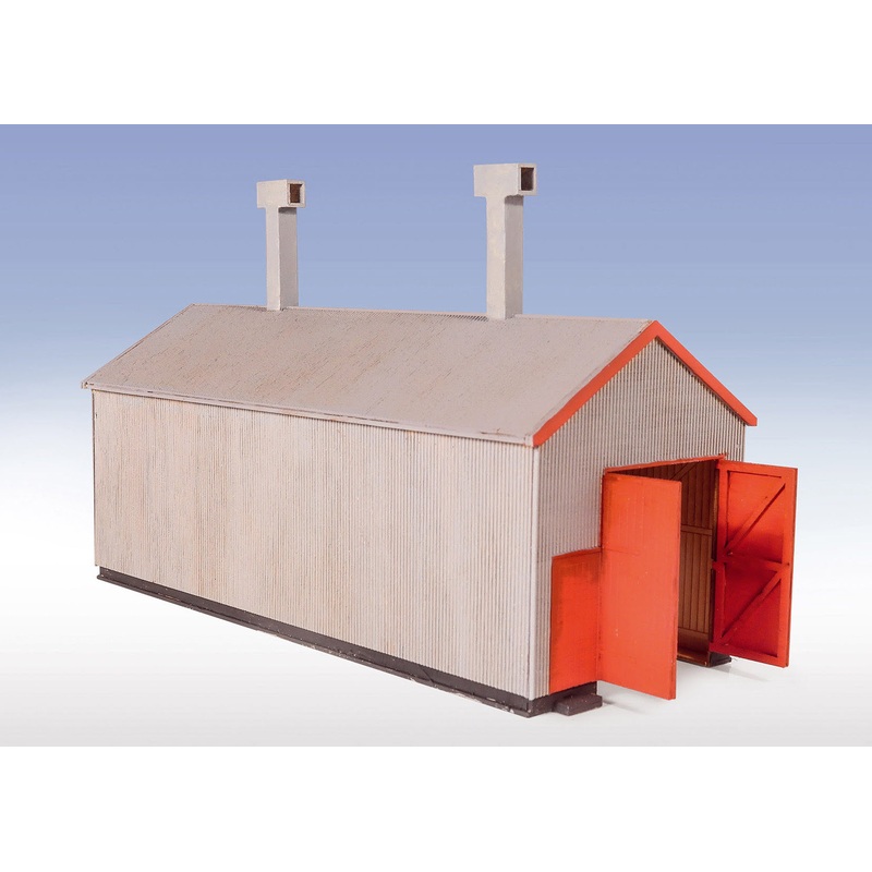 Corrugated Iron Engine Shed Laser Cut Model Kit