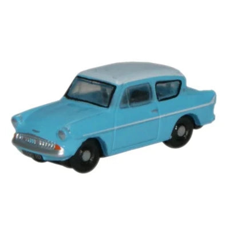 Ford Anglia Caribbean Turquoise/White