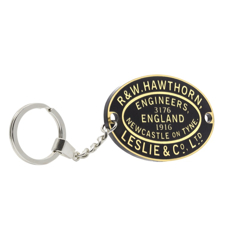 Hawthorn Leslie Worksplate Keyring  3176 Port of London Authority no 56)