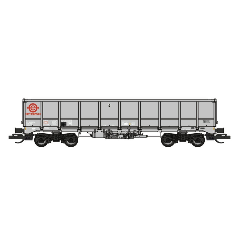 JNA / MMA EALNOS Bogie Box Wagon Ermewa Tarmac Grey 5500 011-8