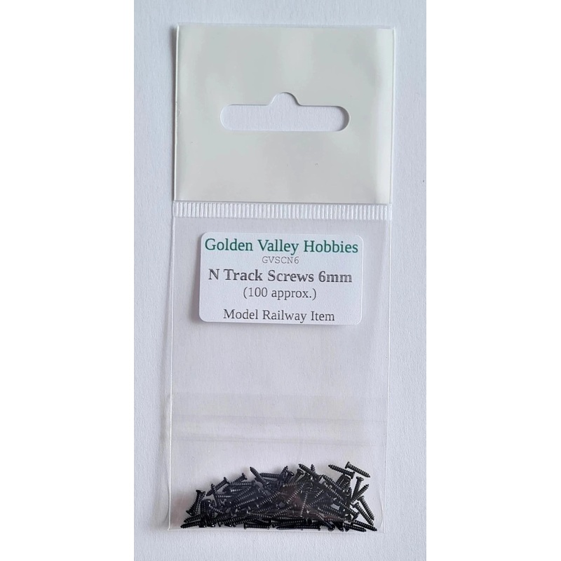 Track Screws N Gauge 6mm Long (x100)