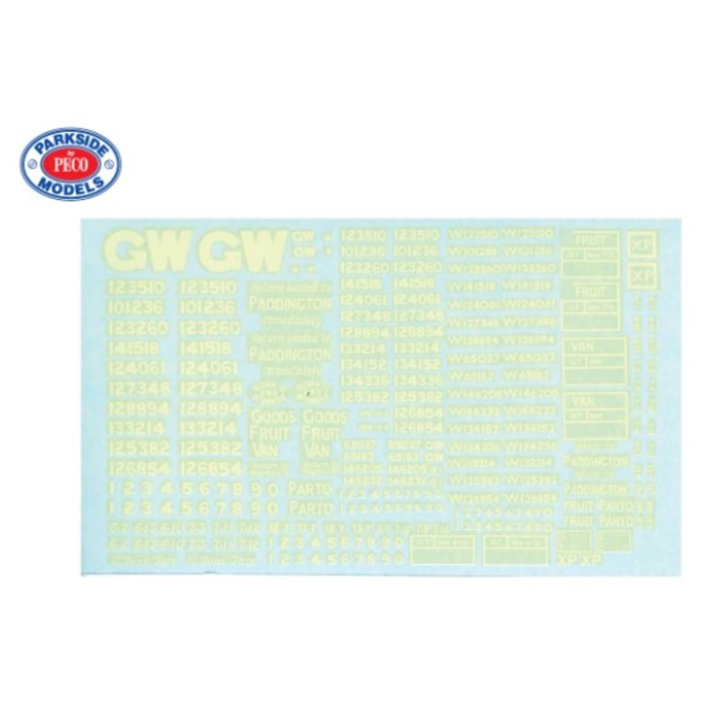 Transfer (waterslide) GWR/BR from Kits PS26-29