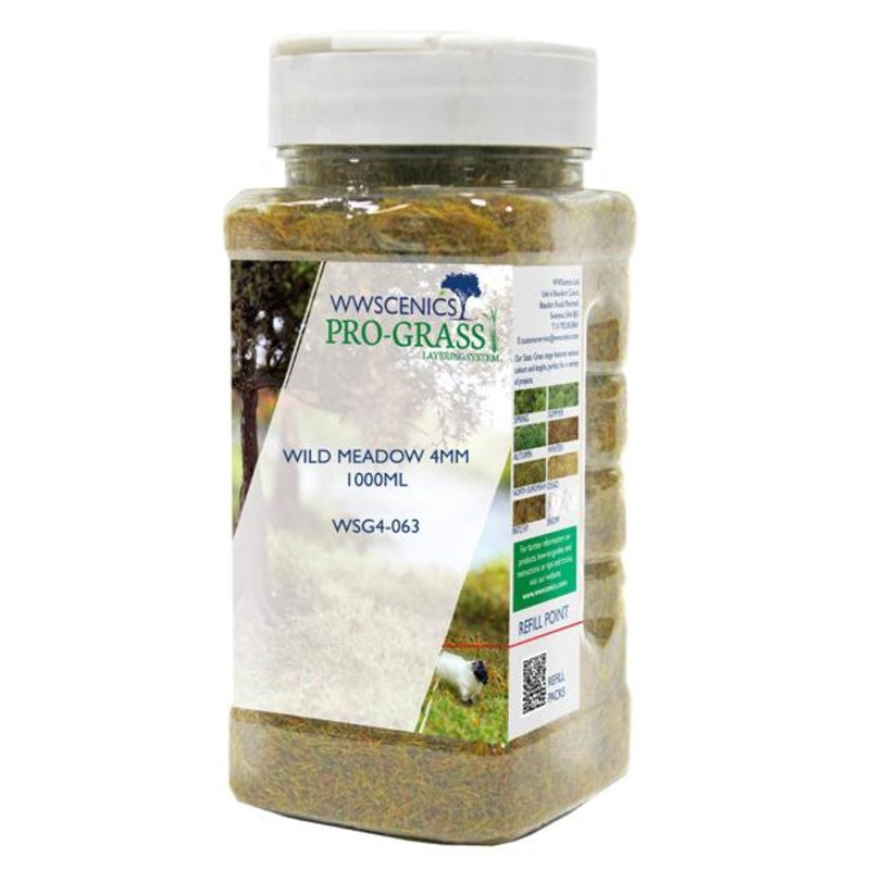 WWS 4mm Wild Meadow Static Grass 1000ml Canister