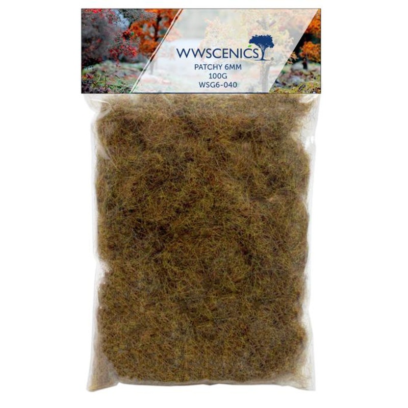 WWS 6mm Patchy Static Grass Refill – 100g