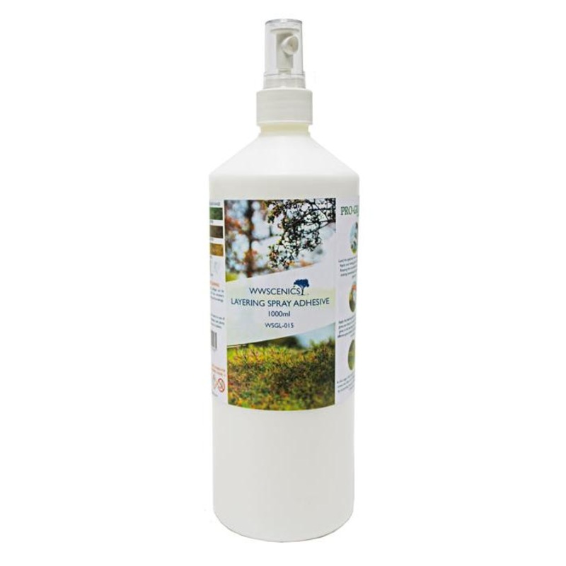 WWS Static Grass Layering Spray Adhesive 1000ml