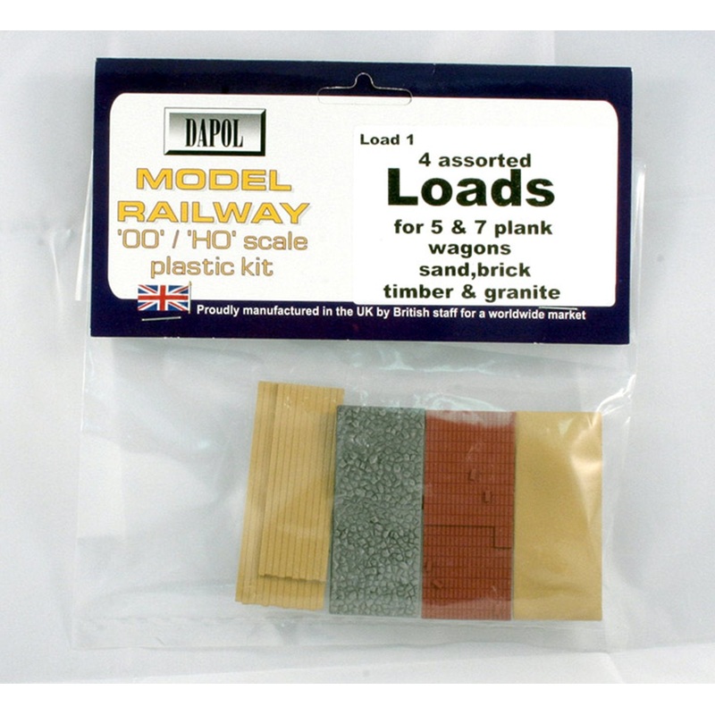 4 Assorted Loads – 1 each Sand, Brick, Granite & Timber