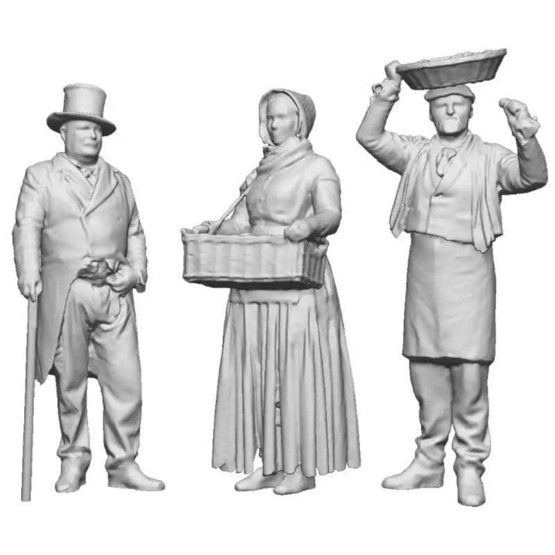 O Gauge Town and Country – Street Sellers