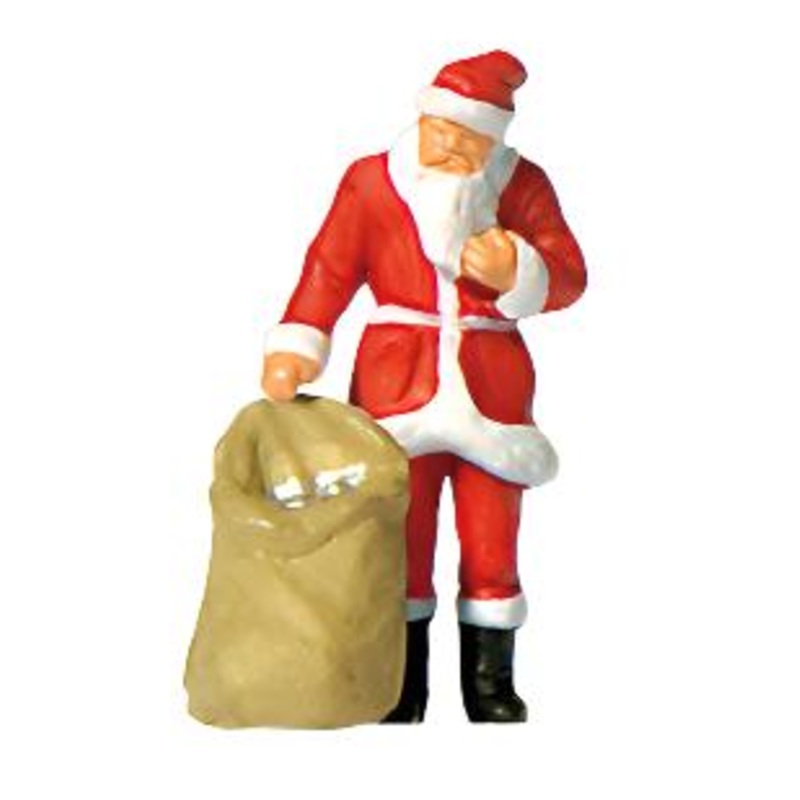Santa Claus with Sack of Gifts Figure