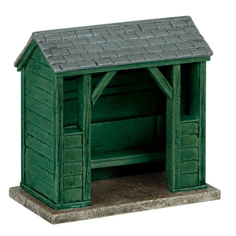 Wooden Bus Stop Green
