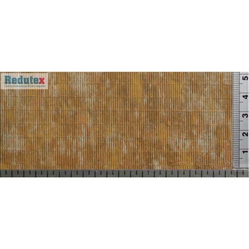 Corrugated Tin Roofing (Oxidised) – Horizon N 3D Polychrome Flexible Textured Sheet