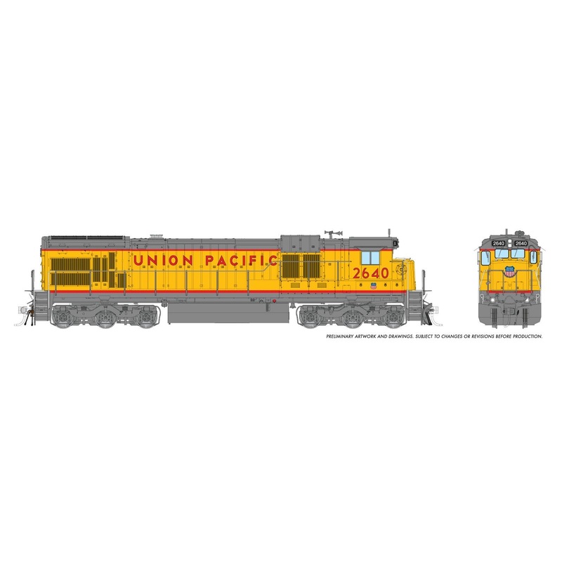 HO C36-7 (DC/DCC/Sound): Union Pacific – 1996 Renumber: #2640