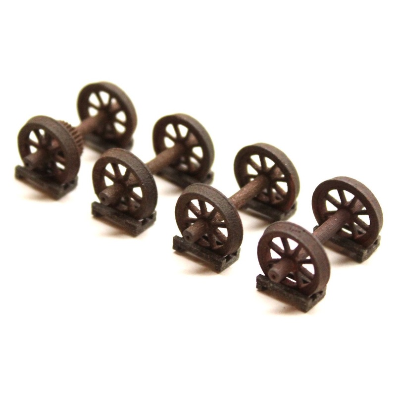 Lowmac Axles & Chock Load – OO 1/76 PAINTED