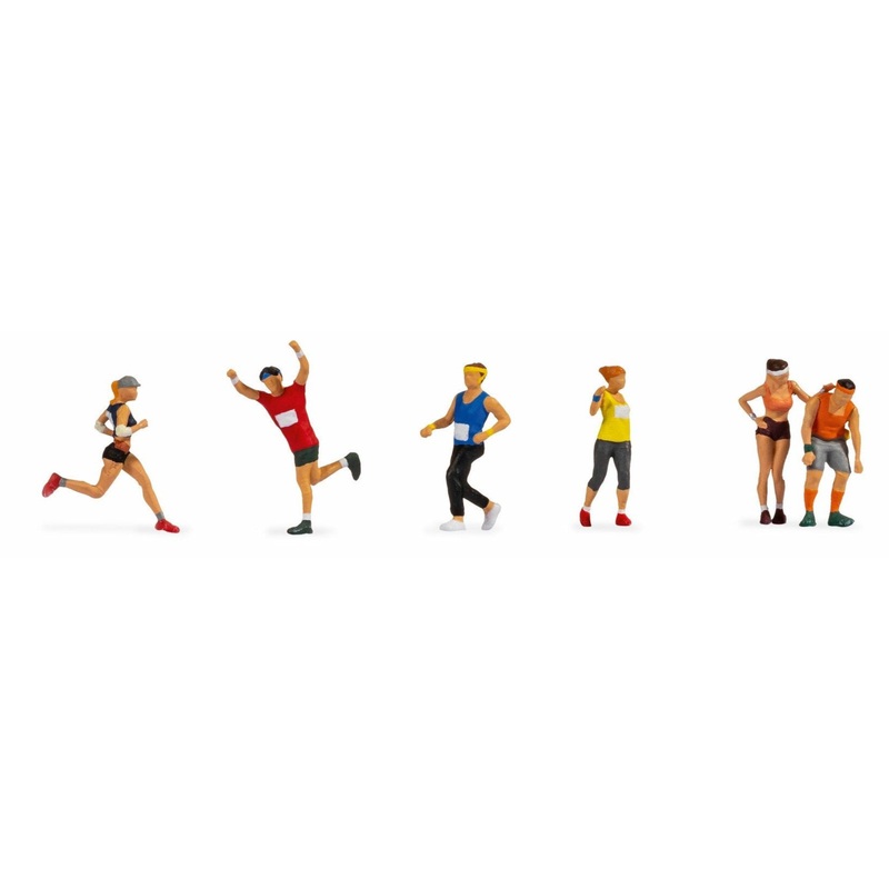Marathon Runners Figure Set of 6