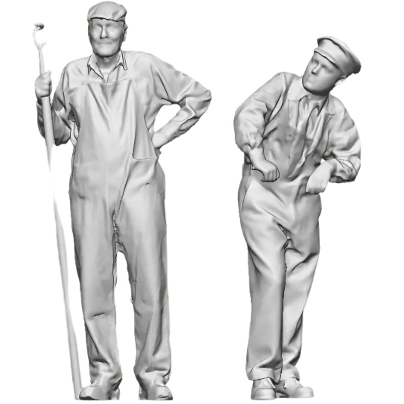 O Gauge Loco Specific Crew – Heljan 48DS Ruston Crew 2