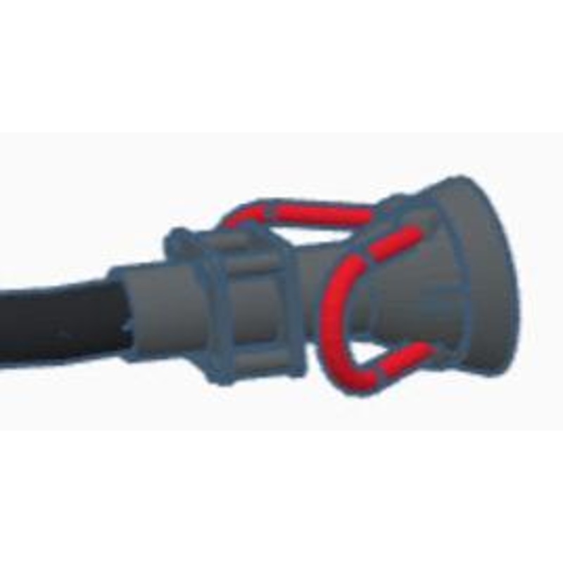 Oil Hose ENDS ONLY – PAINTED – Pack of 10