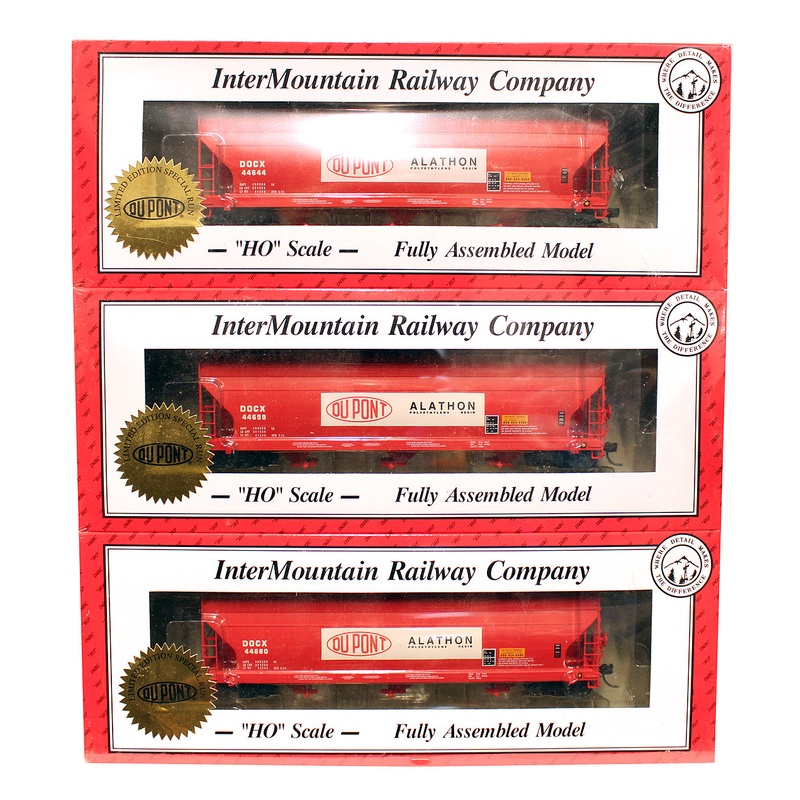 Pre-Owned Set Of 3 Dupont Alathon 3-Bay 4650 cu.ft. ACF Covered Hopper Cars DOCX